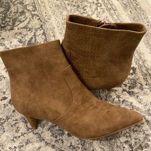 New Express booties with kitten heel.